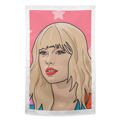 Taylor swift star print - funny tea towel by The Girl Next Draw