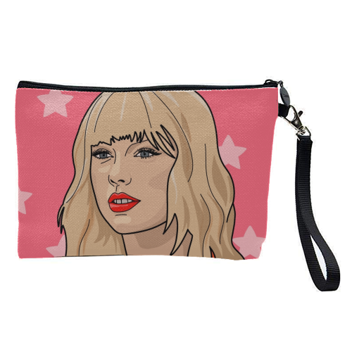 Taylor swift star print - pretty makeup bag by The Girl Next Draw