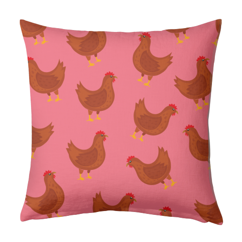 Mother Clucker Print - designed cushion by Laura Lonsdale
