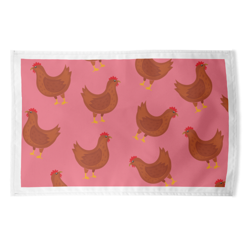 Mother Clucker Print - funny tea towel by Laura Lonsdale