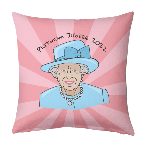 Queeny Mc Queen Face - designed cushion by Laura Lonsdale