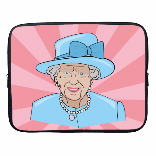 Queeny Mc Queen Face - designer laptop sleeve by Laura Lonsdale