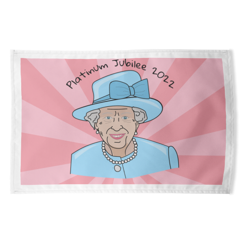 Queeny Mc Queen Face - funny tea towel by Laura Lonsdale