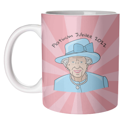 Queeny Mc Queen Face - unique mug by Laura Lonsdale