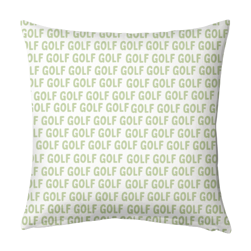 Golf Addict - designed cushion by Laura Lonsdale
