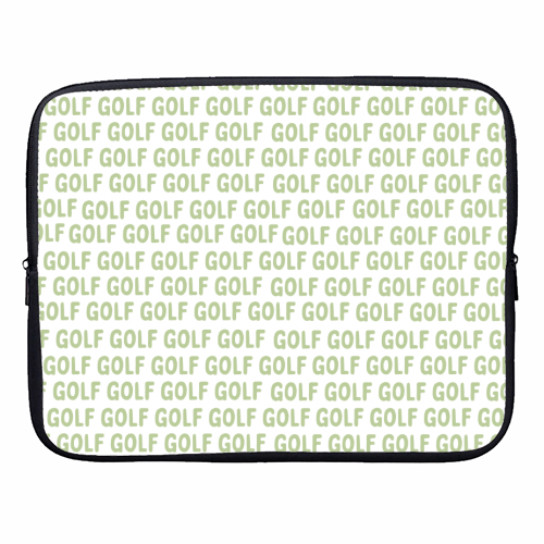Golf Addict - designer laptop sleeve by Laura Lonsdale
