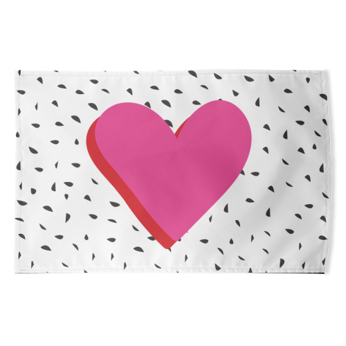 OMG So Much Love - funny tea towel by Laura Lonsdale