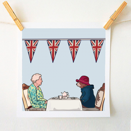 A Royal Tea Collection - A1 - A4 art print by Catherine Critchley.