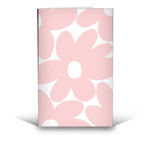 Daisy Blush Flower #1 #floral #pattern #decor #art - funny greeting card by Anita Bella Jantz