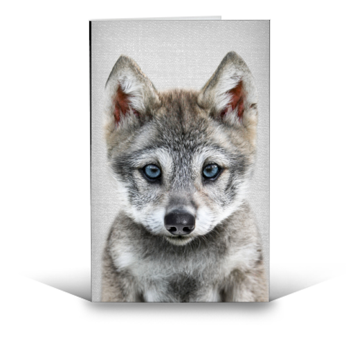 Baby Wolf - funny greeting card by Gal Design
