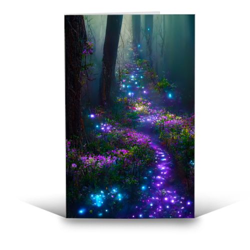 floral pathway - funny greeting card by haris kavalla