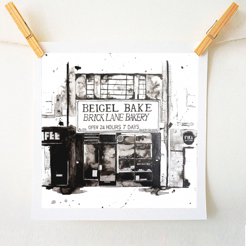 Beigel Bake Brick Lane - A1 - A4 art print by Creative Style Club