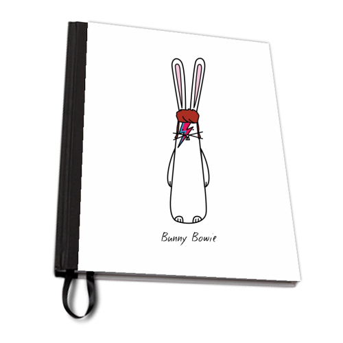 Bunny Bowie - personalised A4, A5, A6 notebook by Hoppy Bunnies
