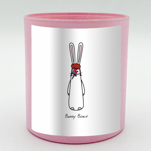 Bunny Bowie - scented candle by Hoppy Bunnies