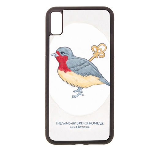 Haruki Murakami's The Wind-Up BIrd Chronicle // Illustration of a Bird with a Wind-up Key in Pencil  - stylish phone case by A Rose Cast - Karen Murray