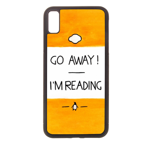 Go Away, I'm Reading - Watercolour Illustration - Stylish phone case by A Rose Cast - Karen Murray