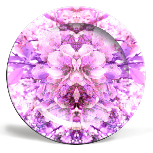 Cherry Blossom - ceramic dinner plate by Lauren Douglass
