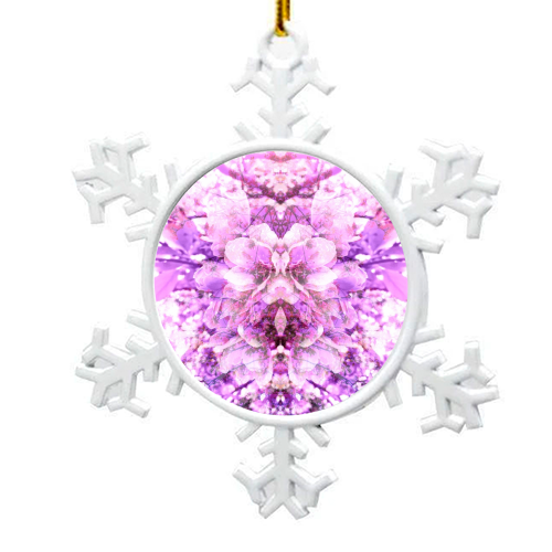 Cherry Blossom - snowflake decoration by Lauren Douglass