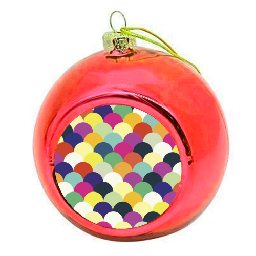 Colorful Circles  - colourful christmas bauble by Amir Faysal