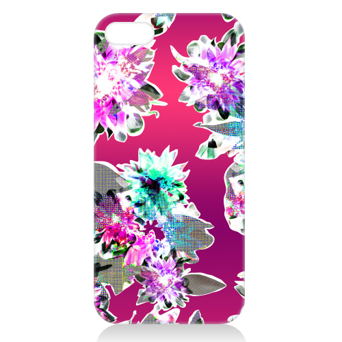 Digital Floral - unique phone case by Katie Punton
