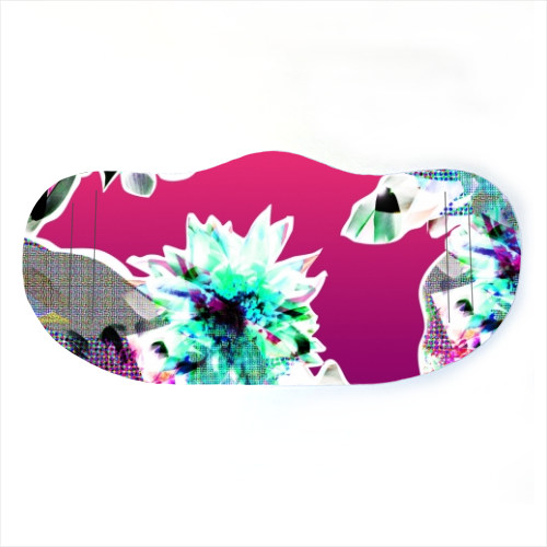 Digital Floral - face cover mask by Katie Punton