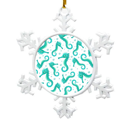 SEAHORSE - snowflake decoration by Shane Crampton