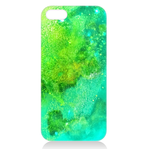 Green Aurora - unique phone case by Sophie Edgerley