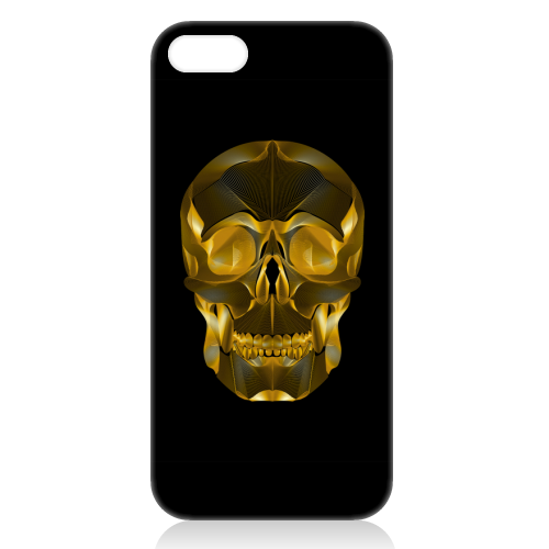 Golden Skull - unique phone case by Suzanne Waters