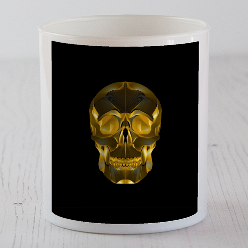 Golden Skull - scented candle by Suzanne Waters