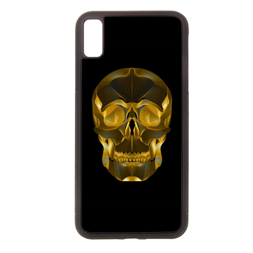Golden Skull - stylish phone case by Suzanne Waters