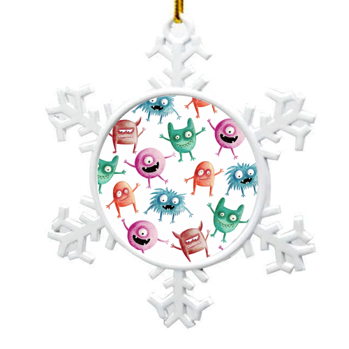 CHEEKY MONSTERS - snowflake decoration by Shane Crampton