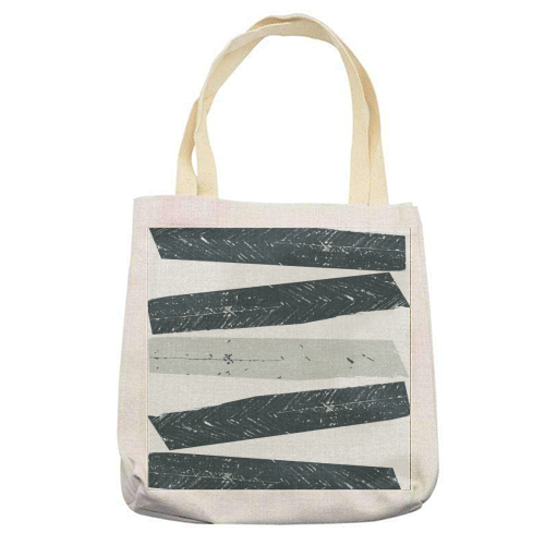 Juxta stripes! - printed tote bag by Beth Lindsay