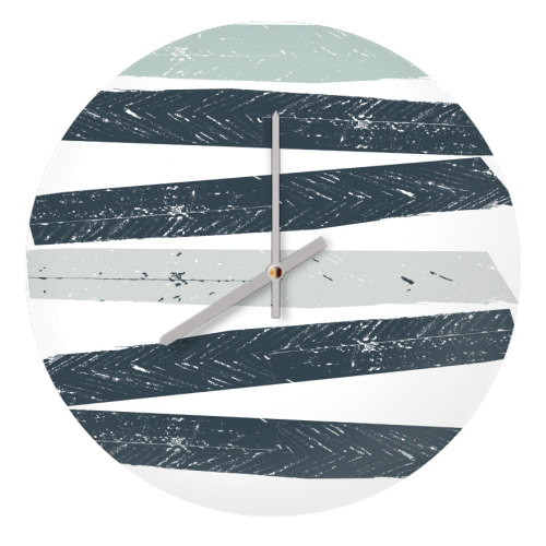 Juxta stripes! - quirky wall clock by Beth Lindsay