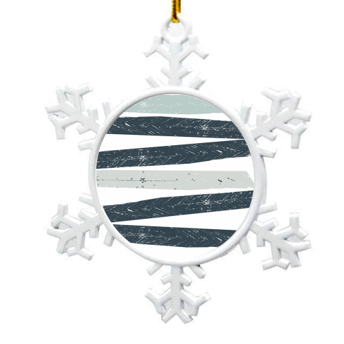 Juxta stripes! - snowflake decoration by Beth Lindsay