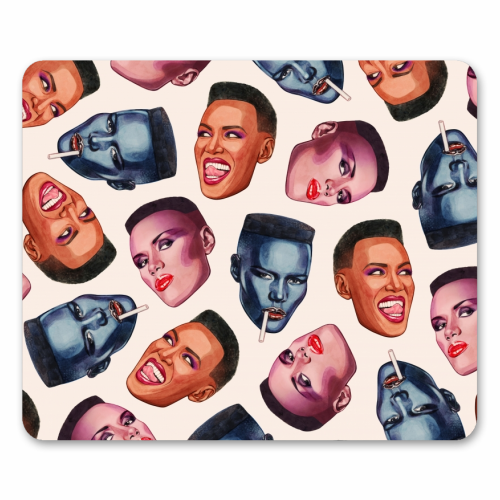 Grace Faces - funny mouse mat by Helen Green