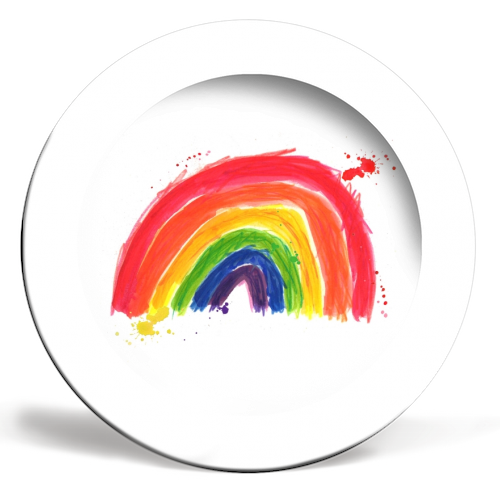 RAINBOW - ceramic dinner plate by Shane Crampton