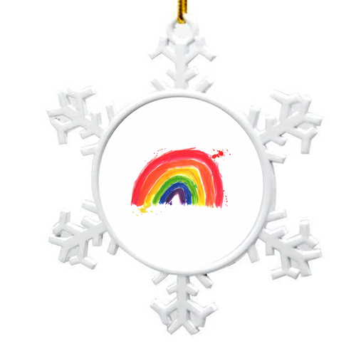 RAINBOW - snowflake decoration by Shane Crampton