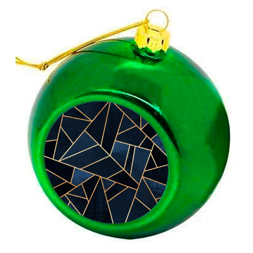 Navy Stone - colourful christmas bauble by Elisabeth Fredriksson
