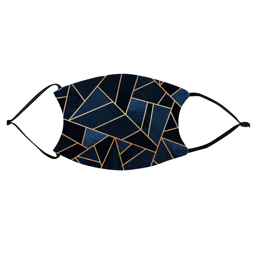 Navy Stone - face cover mask by Elisabeth Fredriksson