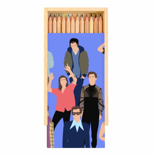 Cornflour blue harry outfits - Coloured Pencils with Box by The Girl Next Draw
