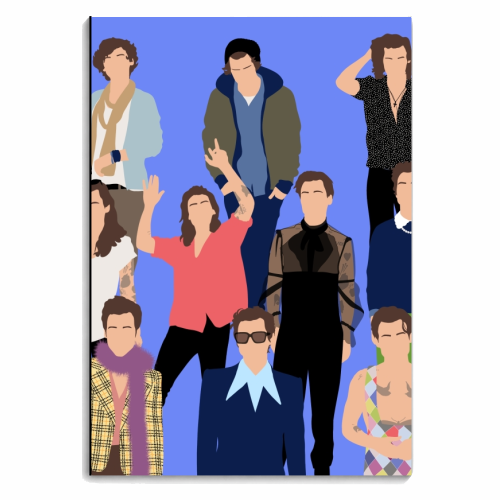 Cornflour blue harry outfits - personalised A4, A5, A6 notebook by The Girl Next Draw