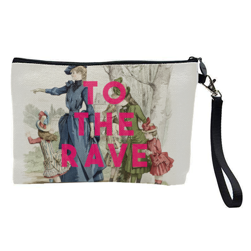 To The Rave - pretty makeup bag by The 13 Prints