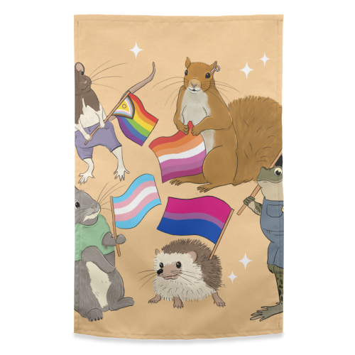 LGBTQ+ Forest - funny tea towel by The Queer Store
