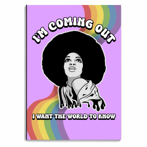I'm Coming Out - Diana Ross - personalised A4, A5, A6 notebook by Amy Farmer