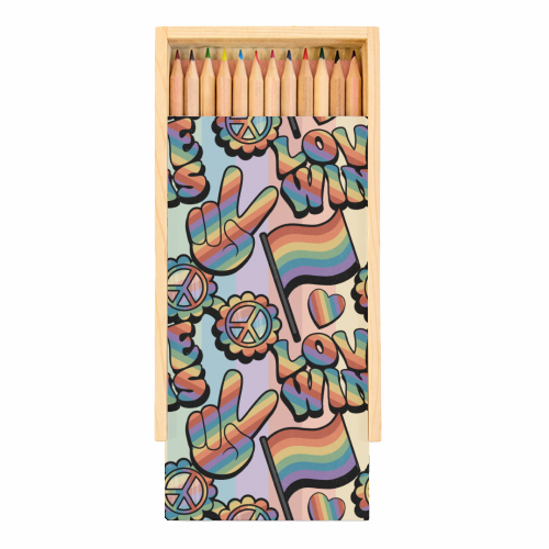 Retro Pride - Coloured Pencils with Box by Amy Farmer