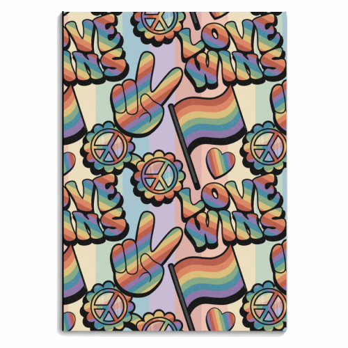 Retro Pride - personalised A4, A5, A6 notebook by Amy Farmer