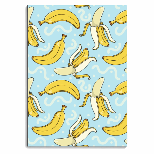 Banana Swirls - personalised A4, A5, A6 notebook by Amy Farmer