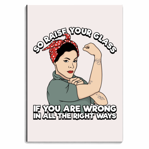 P!nk - Raise Your Glass - Song Lyrics - personalised A4, A5, A6 notebook by Amy Farmer