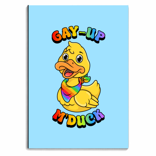 Gay-Up M'Duck - personalised A4, A5, A6 notebook by Amy Farmer