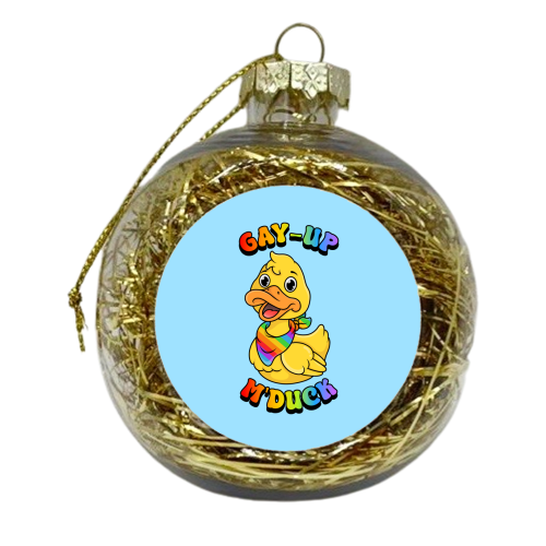 Gay-Up M'Duck - xmas bauble by Amy Farmer